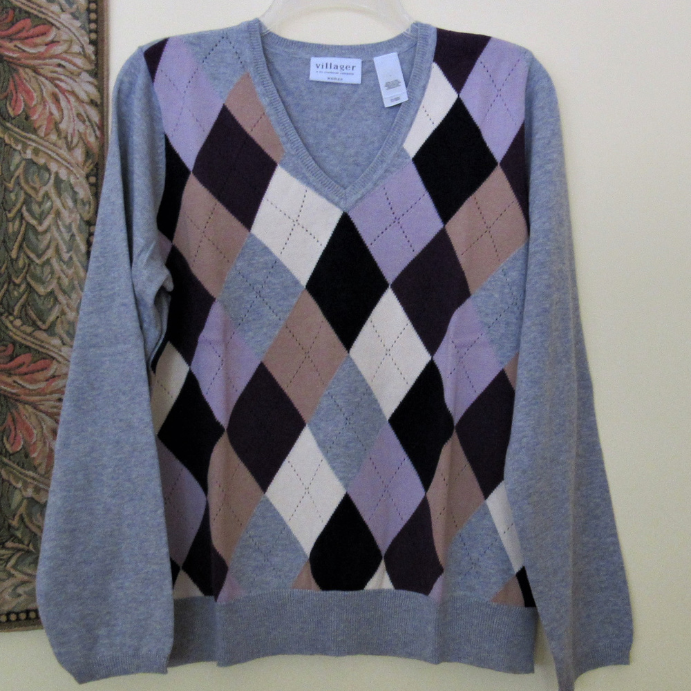 NWT VILLAGER 100% COTTON SWEATER PLUS SIZE 1X